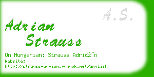 adrian strauss business card